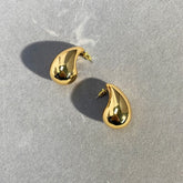 Gold Teardrop Drop Earring